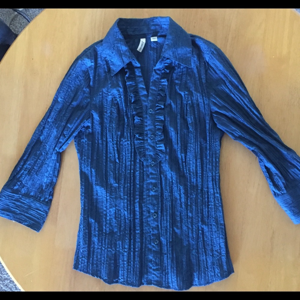 St John’s Bay accordionists pleat Blouse M EUC